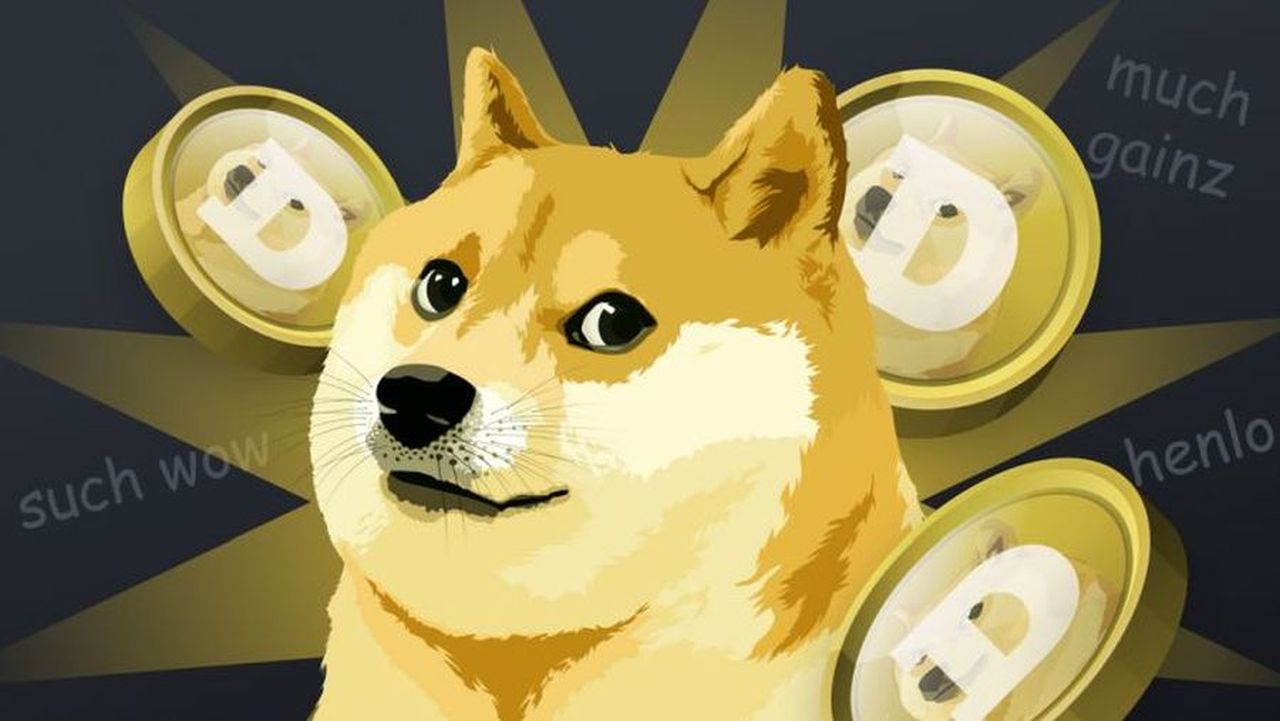 rappresentazione del cane shiba inu simbolo di Dogecoin