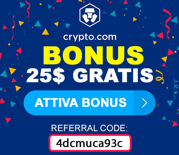 Cripto.com - Bonus di 25$