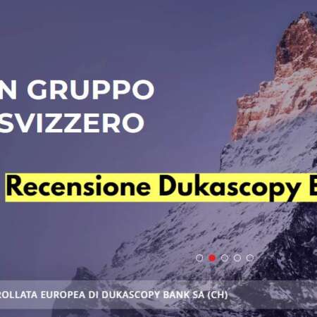 Dukascopy Europe – Broker ECN per tradare le cripto!