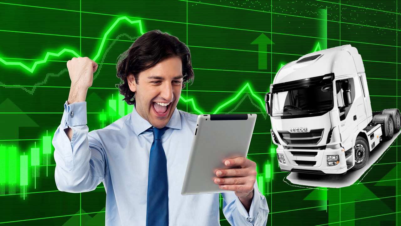 trader euforico e muso camion Iveco