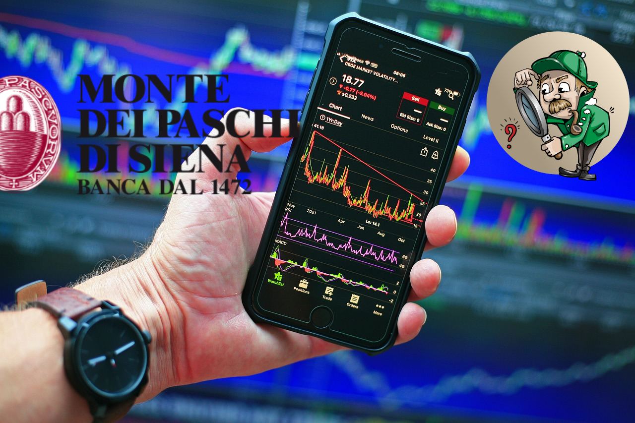 mobili trading e logo di MPS