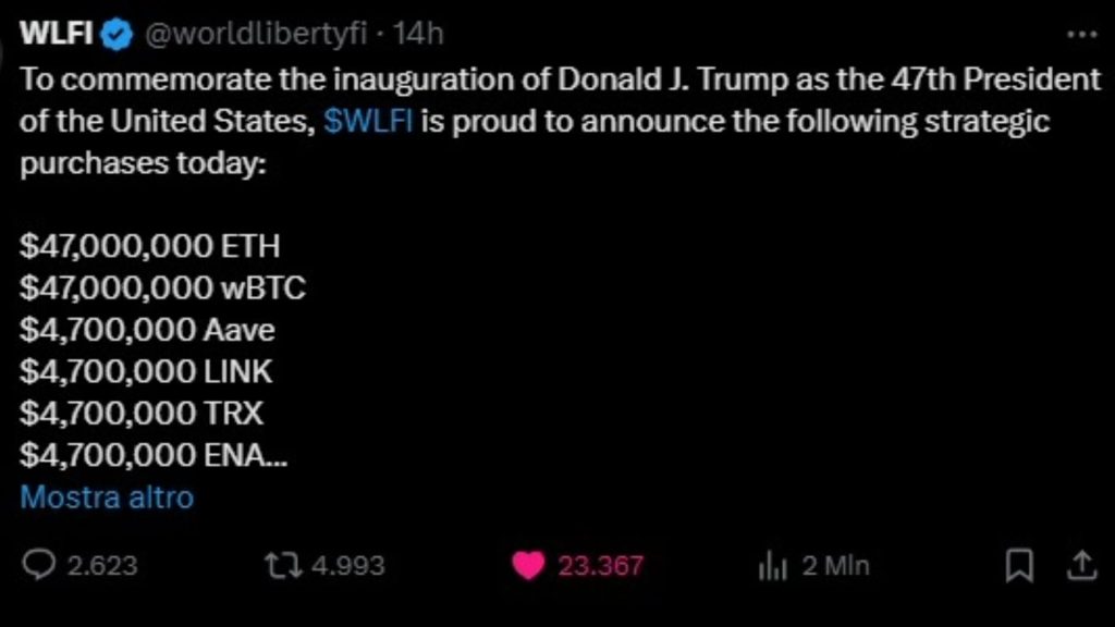 Trump, WLFI, crypto, Ethereum, Bitcoin