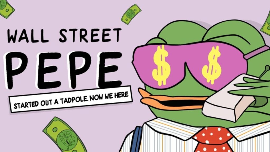 Wall Street Pepe, Pepe, meme coin, crypto, WEPE