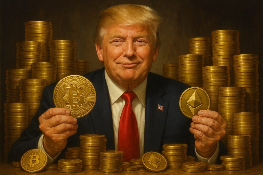 trump, bitcoin, ethereum, criptovalute, cripto, crypto, etf bitcoin, etf ethereum, trump media