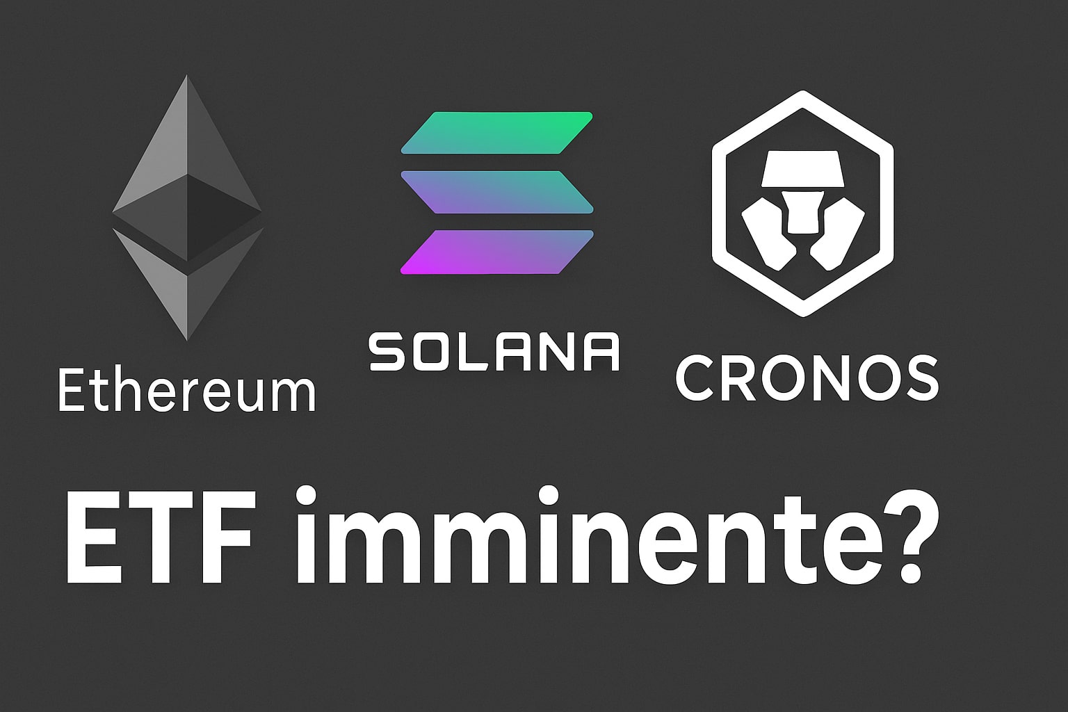 ethereum, eth, solana, sol, cro, cronos, etf cripto, cripto, criptovalute, crypto