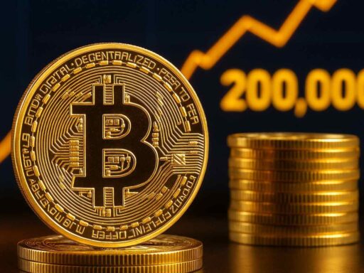 Una moneta di Bitcoin