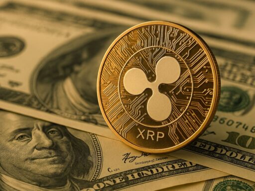 Una moneta con il simbolo di XRP