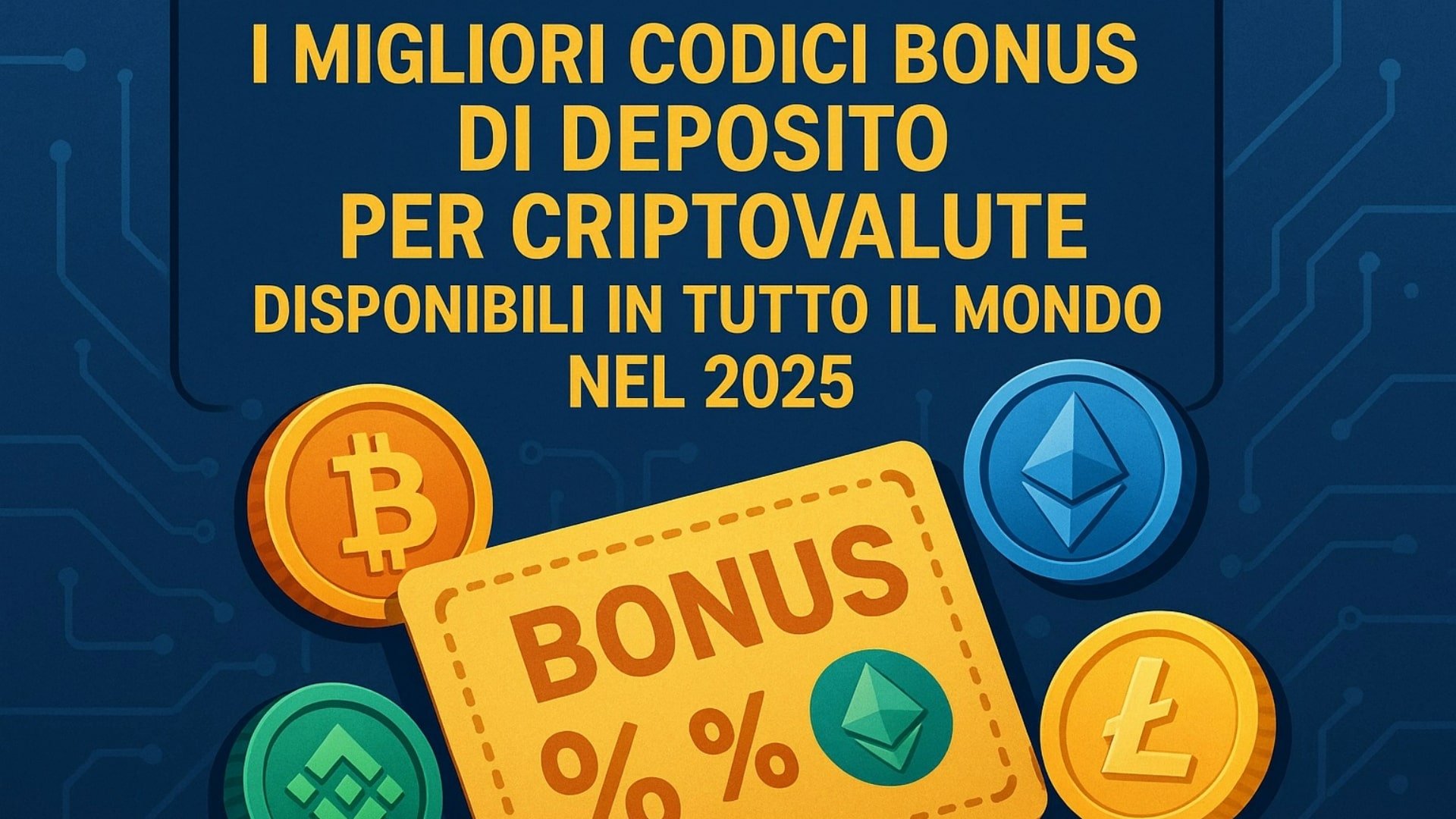 I migliori codici bonus di deposito per criptovalute disponibili in tutto il mondo nel 2025