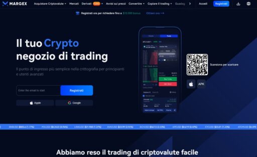 Margex, exchange, trading, crypto, cripto trading, criptovalute, bonus marget, bonus deposito, offerta trading
