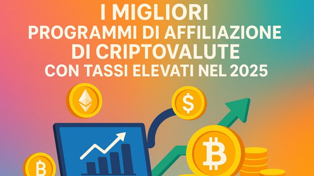 I migliori programmi di affiliazione di criptovalute con tassi elevati nel 2025