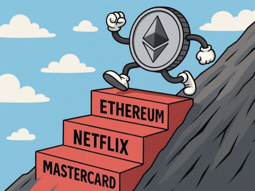 Ethereum supera Mastercard e Netflix per capitalizzazione di mercato. Eth, crypto, cripto, criptovalute, etf ethereum