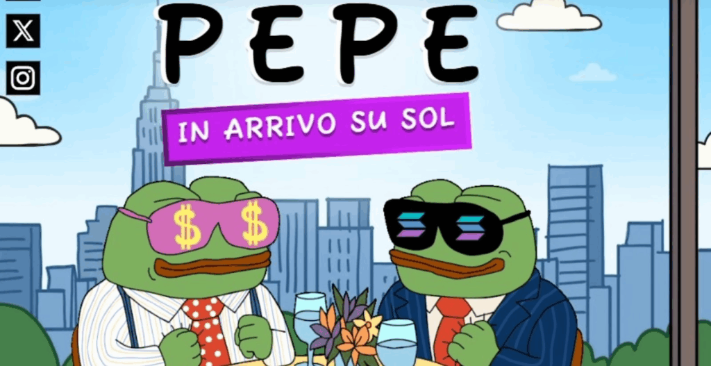 wepe, wall street pepe, solana, ethereum, sol, eth, crypto, cripto, criptovalute, meme coin