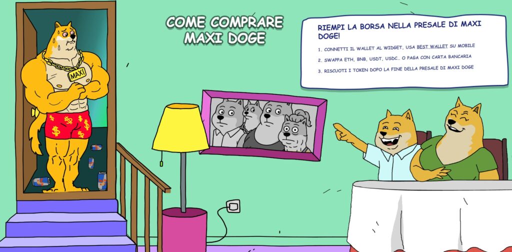maxi doge, doge, dogecoin, crypto, criptovalute, cripto, meme coin