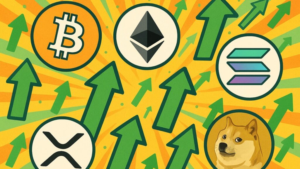 uptober, etf crypto, altcoin, criptovalute, bitcoin, ethereum, xrp, solana, dogecoin, litecoin