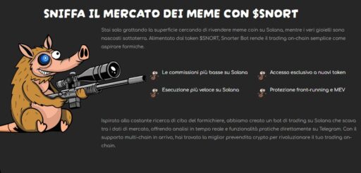 snorter, snort, bot trading, crypto, meme coin, solana, sol, prevendita snorter, presale snorter, snort presale