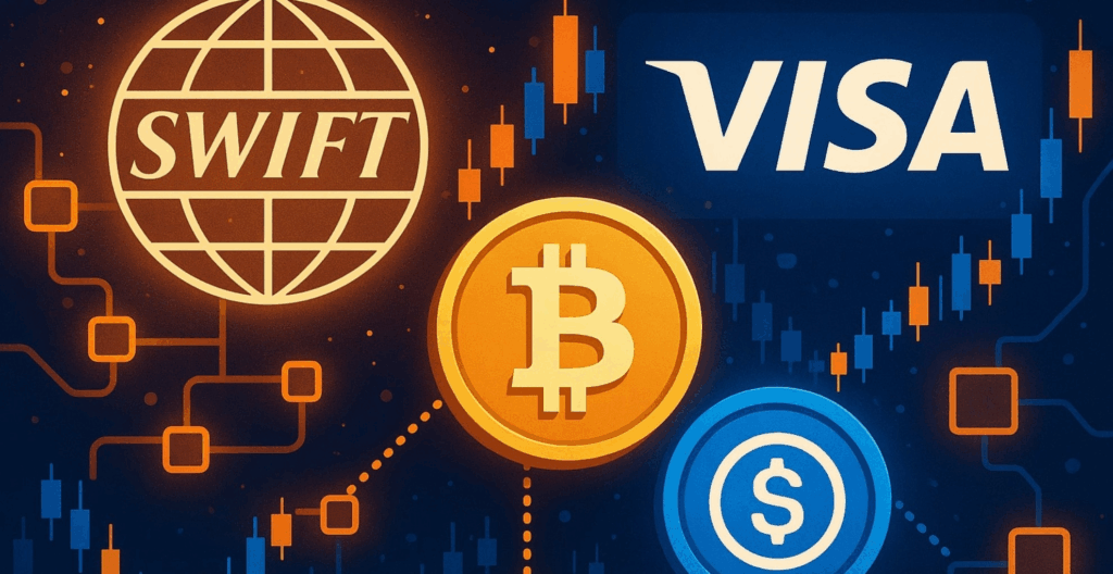 Stablecoin, visa, crypto, cripto, criptovalute, blockchain, swift