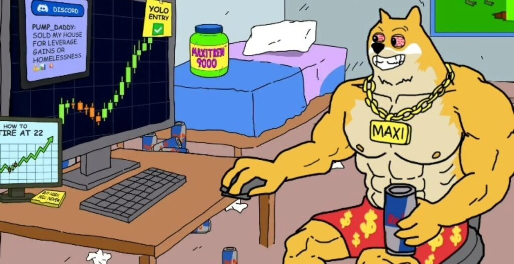 maxi doge, doge, dogecoin, meme coin, crypto, cripto, criptovalute